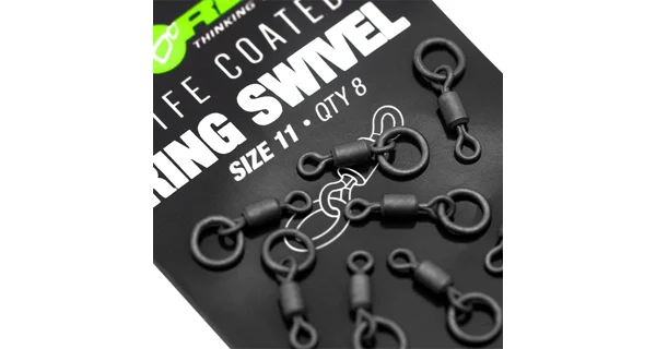 KORDA - Obratlík PTFE Ring Swivel vel. 11 8 ks