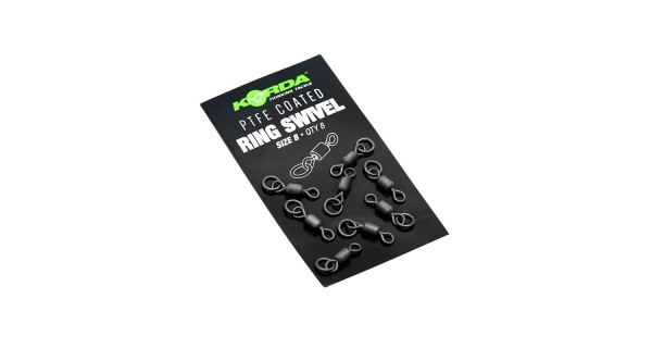 KORDA - Obratlík PTFE Ring Swivel vel. 8 8 ks