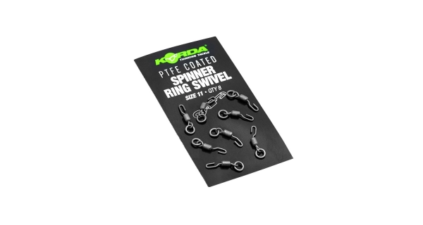 KORDA - Obratlík PTFE Spinner Ring Swivels vel. 11 8 ks