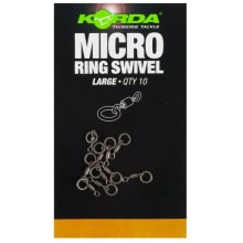 KORDA - Obratlík s kroužkem Micro Ring Swivel 10 ks vel. Large