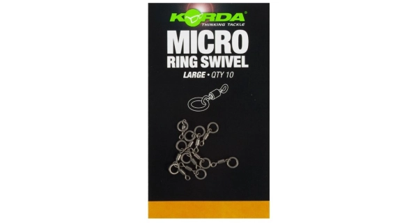 KORDA - Obratlík s kroužkem Micro Ring Swivel 10 ks vel. Large