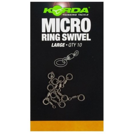 KORDA - Obratlík s kroužkem Micro Ring Swivel 10 ks vel. Large