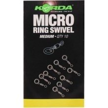 KORDA - Obratlík s kroužkem Micro Ring Swivel Medium 10 ks