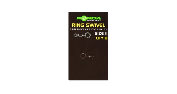 KORDA - Obratlík s kroužkem Ring Swivel vel. 8 8 ks