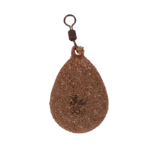 KORDA - Olověná zátěž textured flat pear swivel 2,5 oz 70 g
