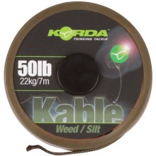 KORDA - Olověnka Kable Leadcore 50 lb 7 m Weed Silt