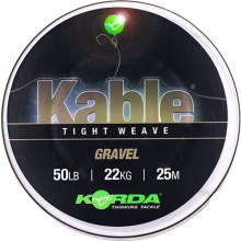 KORDA - Olověnka Kable Tight Weave 25 m 50 lb Gravel
