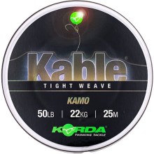 KORDA - Olověnka Kable Tight Weave 25 m 50 lb Kamo