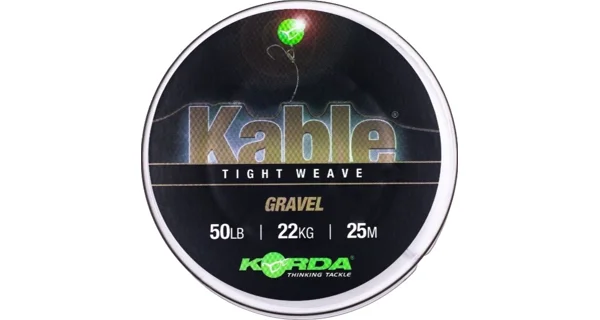 KORDA - Olověnka Kable Tight Weave Gravel 7 m 22 kg