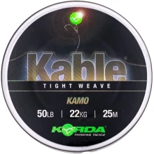 KORDA - Olověnka Kable Tight Weave Kamo 7 m 22 kg