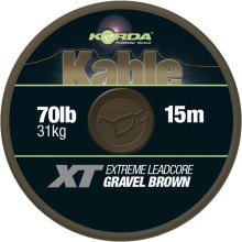 KORDA - Olověnka Kable XT Extreme Leadcore 15m 31kg Gravel Brown KORDA - Olověnka Kable XT Extreme Leadcore 15m 31kg Gravel Brown