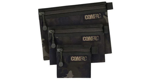 KORDA - Pouzdro Compac Wallets Dark Kamo Set 3 ks