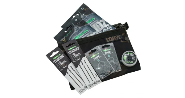 KORDA - Pouzdro Compac Wallets Dark Kamo Set 3 ks