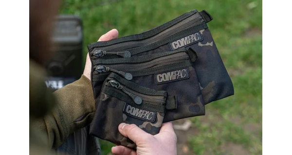 KORDA - Pouzdro Compac Wallets Dark Kamo Set 3 ks