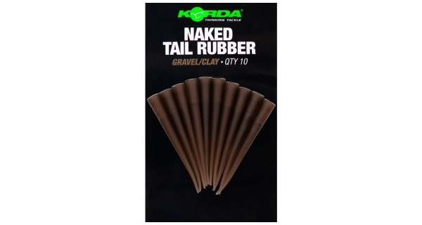 KORDA - Převleky proti zamotání Naked Tail Rubber Gravel/Clay