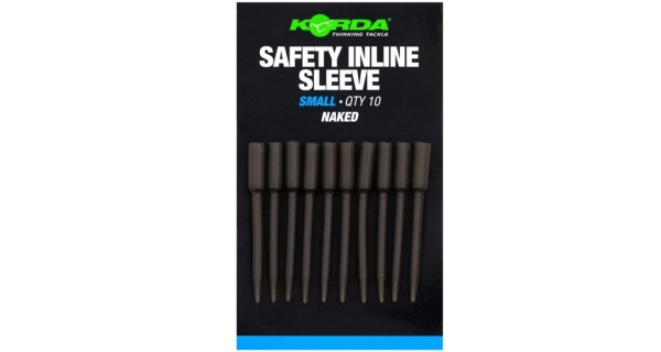 KORDA - Převleky Safety Inline Sleeve Naked Small 10 ks