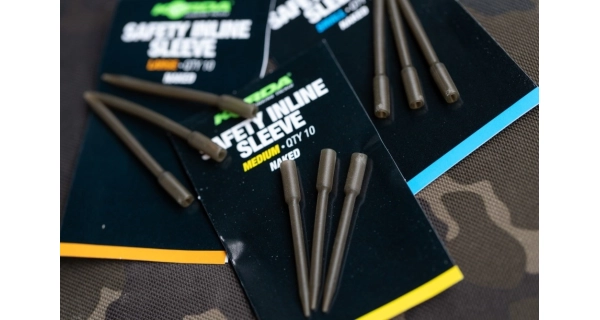KORDA - Převleky Safety Inline Sleeve Naked Small 10 ks