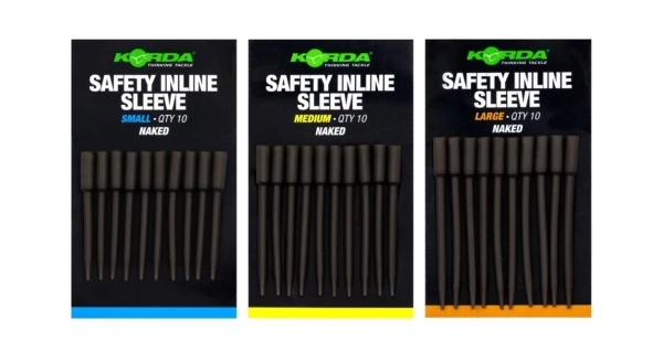 KORDA - Převleky Safety Inline Sleeve Naked Small 10 ks