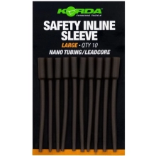 KORDA - Převleky Safety Inline Sleeve Nano Tubing Leadcore Large 10 ks