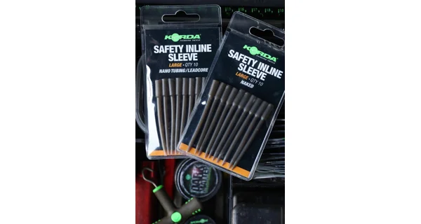 KORDA - Převleky Safety Inline Sleeve Nano Tubing Leadcore Large 10 ks