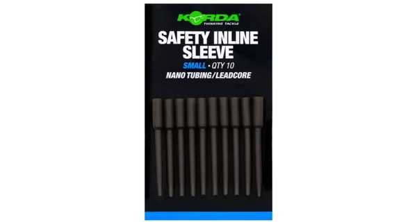 KORDA - Převleky Safety Inline Sleeve Nano Tubing Leadcore Small 10 ks