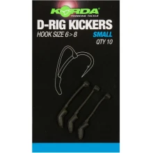 KORDA - Rovnátka na háček D-Rig Kickers Green vel. S 10 ks