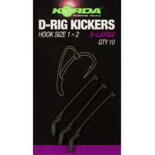 KORDA - Rovnátka na háček D-Rig Kickers Green vel. XL 10 ks