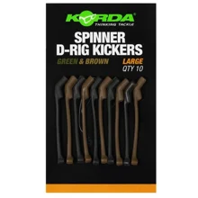 KORDA - Rovnátka Spinner D-Rig Kickers Green & Brown Large 10 ks