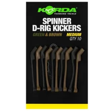 KORDA - Rovnátka Spinner D-Rig Kickers Green & Brown Medium 10 ks