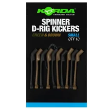 KORDA - Rovnátka Spinner D-Rig Kickers Green & Brown Small 10 ks