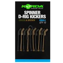 KORDA - Rovnátka Spinner D-Rig Kickers Green & Brown Small 10 ks
