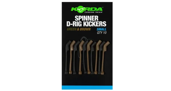 KORDA - Rovnátka Spinner D-Rig Kickers Green & Brown Small 10 ks