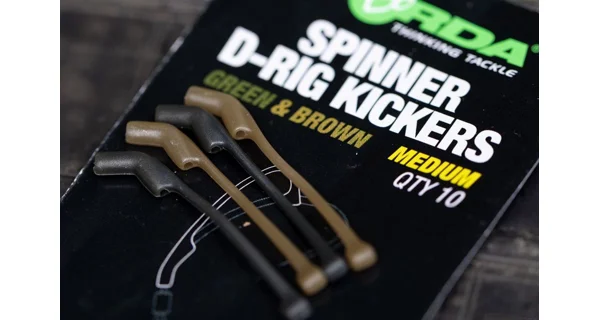 KORDA - Rovnátka Spinner D-Rig Kickers Green & Brown Small 10 ks
