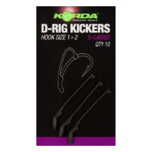 KORDA - Rovnátko na Háček d rig kickers medium green 10 ks zelená