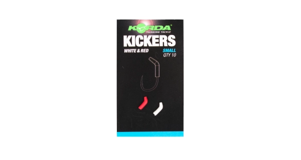 KORDA - Rovnátko na háček Kickers Medium White Red 10 ks