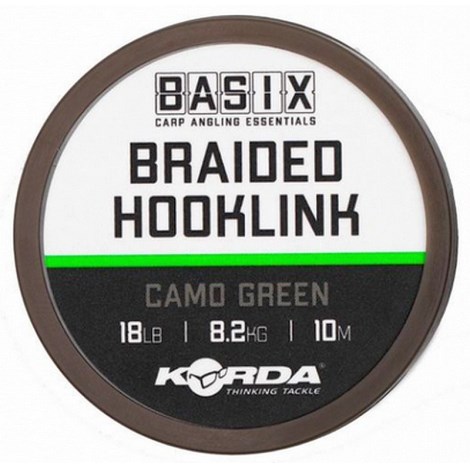 KORDA - Šňůrka Basix Braided Hooklink 18 lb 10 m