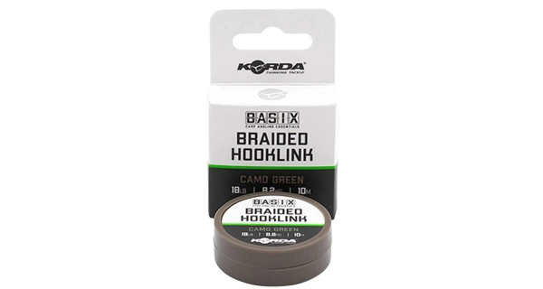 KORDA - Šňůrka Basix Braided Hooklink 18 lb 10 m