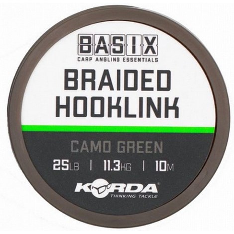 KORDA - Šňůrka Basix Braided Hooklink 25 lb 10 m