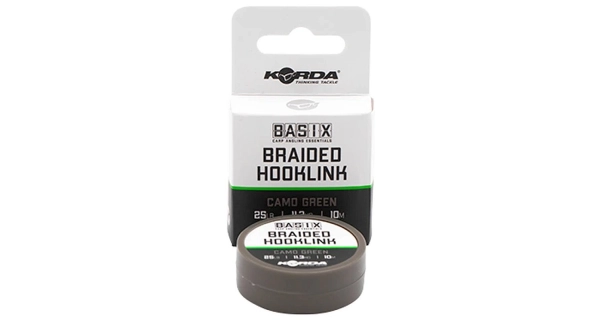 KORDA - Šňůrka Basix Braided Hooklink 25 lb 10 m