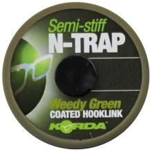 KORDA - Šňůrka potahovaná N-Trap Semi Stiff 15 lb zelená 20 m