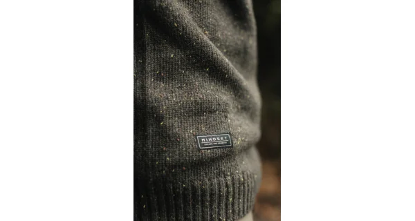 KORDA - Svetr Mindset Fisherman Knitted Sweater Dark Olive vel. 2XL