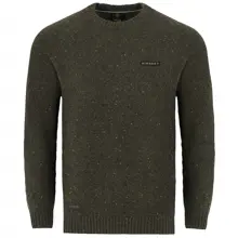 KORDA - Svetr Mindset Fisherman Knitted Sweater Dark Olive vel. S