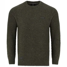 KORDA - Svetr Mindset Fisherman Knitted Sweater Dark Olive vel. XL