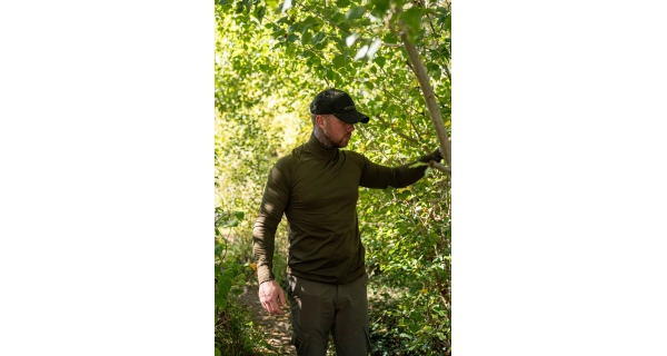 KORDA - Termoprádlo Mock Neck Thermal LS Shirt Dark Olive vel. M