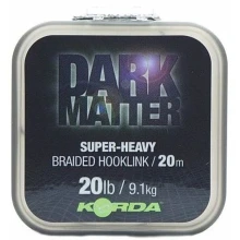 KORDA - Těžká šňůrka Dark Matter Braid 20 lb 20 m
