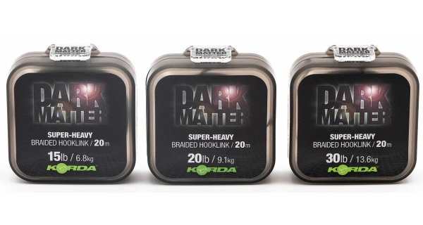 KORDA - Těžká šňůrka Dark Matter Braid 30 lb 20 m