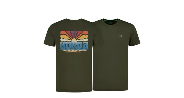 KORDA - Tričko Dawn Vibes Tee Dark Olive vel. 2XL