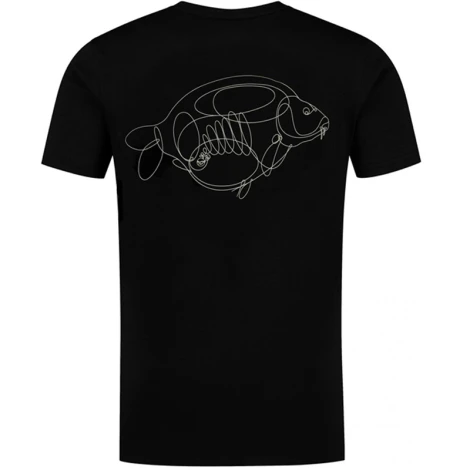KORDA - Tričko One Liner Tee Black vel. M