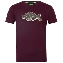 KORDA - Tričko Outline Tee Burgundy vel. M