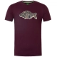 KORDA - Tričko Outline Tee Burgundy vel. XL